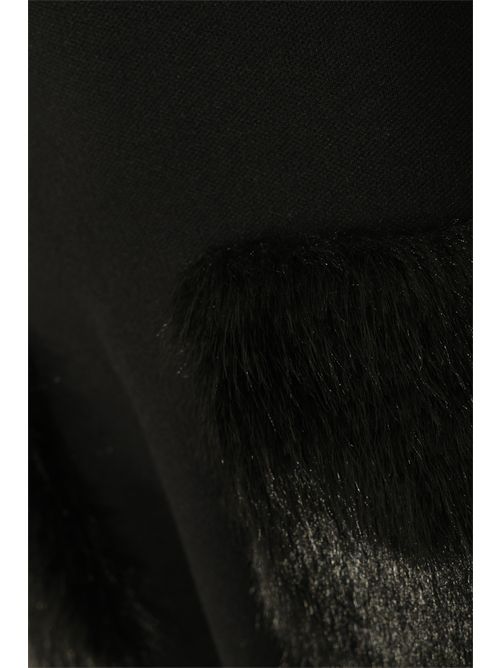 Abito in maglia con tasche in finta pelliccia Liquirizia NO SECRETS | 253NS139LIQUIRIZIA